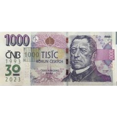 1000 Korun 30 Years of Czech currency