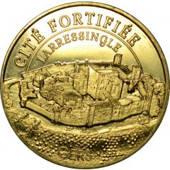 médaille touristique monnaie de paris cité fortifiée Larressingle 32