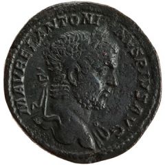 Sestertius - Caracalla and Geta PONTIF TR P XIII COS III S C, Concordia