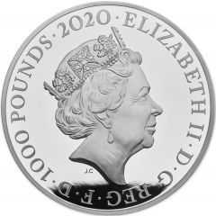 1000 Pounds - Elizabeth II The Three Graces, Silver Proof