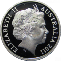 1 Dollar - Elizabeth II 4th Portrait - RAM's Head - Silver Proof