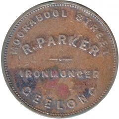 1 Penny - R. Parker - Ironmonger Geelong, Victoria
