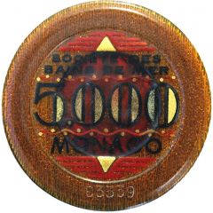 5000 francs - Casino de Monte-Carlo