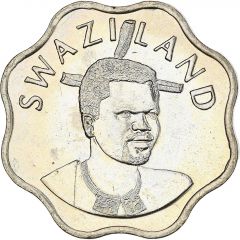 10 Cents - Mswati III 2nd portrait