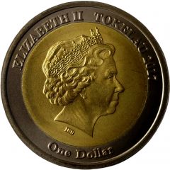 1 Dollar - Elizabeth II Crowing Rooster
