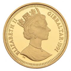 1/5 Crown - Elizabeth II Boxing, Gold Proof