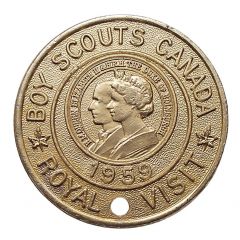 Medal - Royal Visit 1959 Boy Scouts Canada