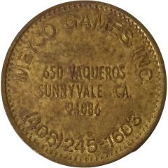 Token - Meyco Games Inc. Sunnyvale, California