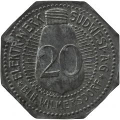 20 Pfennig - Berlin-Wilmersdorf Elektr. Werk Südwest AG
