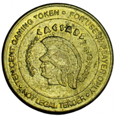 10 Cent Gaming Token - Caesars Atlantic City, New Jersey