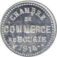 5 Centimes Bougie Chamber of Commerce, Straight '5' and Small 'C'