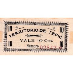 10 Centavos - Territory of Tepic
