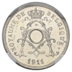 10 Centimes - Albert I French text - Pattern Strike