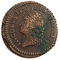12 Pence/ Shilling - James II Gun Money Small Coinage