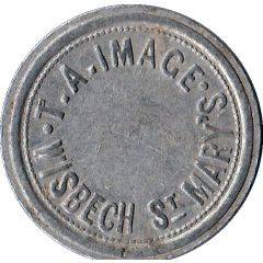 1 Shilling - T.A. Image Wisbech St Mary`s Farm Token