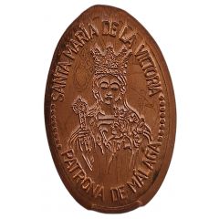 Elongated coin - Patron saint of Málaga