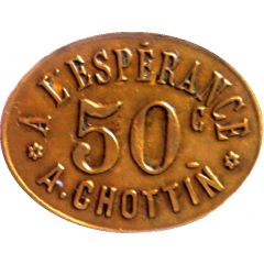 50 Centimes - A l`Espérance : A. Chottin - Champigny-sur-Marne [94]