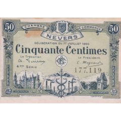 50 Centimes - Chambre de Commerce de Nevers