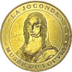 Jeton touristique - Monnaie de Paris - Musée du Louvre - La Joconde