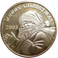 1 oz Silver Christmas - Santa Claus Waving