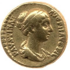 Quinarius Aureus - Faustina the Younger CONCORDIA