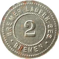 2 Pfennig - Bremen Bremer Lagerh. Ges.