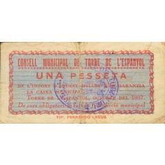 1 Peseta Torre de l`Espanyol