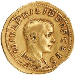 Aureus - Philippus II PRINCIPI IVVENT