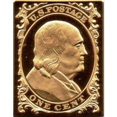 Token - United State Postal Service 1 Cent - Benjamin Franklin