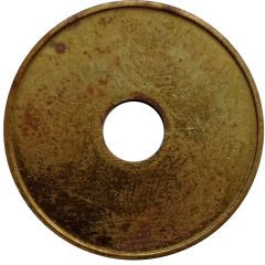 Blank Token with a hole/rim/brass/25,5mm