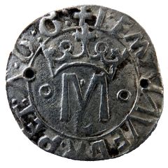 Vintem - Manuel I ºMº, L, Lisboa mint