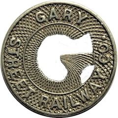 1 Fare - Gary Street Railway Co. Gary, Indiana