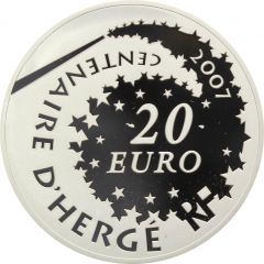 20 Euros Tintin and Snowy