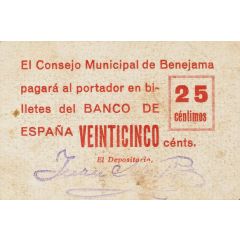 25 Céntimos Benejama