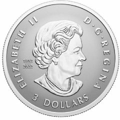 3 Dollars - Elizabeth II SML: The red maple (Fractional)