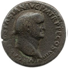 Sestertius - Vespasian ROMA S C, Roma and Victory
