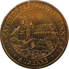 Monnaie de Paris Tourist Token - Auxerre Cathédrale Saint-Etienne - Vue de l`Yonne
