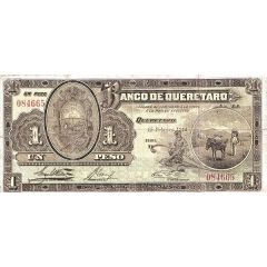 1 Peso El Banco de Queretaro