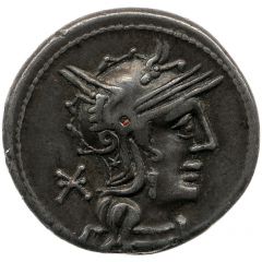 Denarius Marcia: Q. Marcius Philippus, Q·PILIPVS ROMA