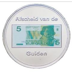 Medal - Farewell to the Guilder 5 guilder `Vondel II`