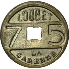 jeton de jeu LOUBET LA GARENNE