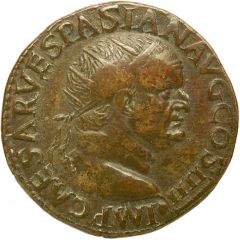 Dupondius - Vespasian PAX AVG S C, Pax