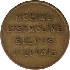 1/4 Cent - Sales Tax Token Moline, Illinois