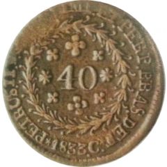 40 Réis - Pedro II 2 Vinténs