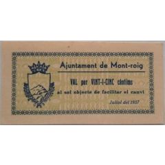 25 Céntimos Mont-Roig