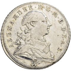 1/2 Thaler - Christian Frederick Charles Alexander 1/2 Konventionstaler
