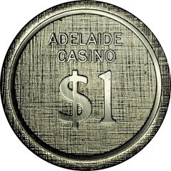 Token/Chip - 1 Dollar - Adelaide Casino Chip
