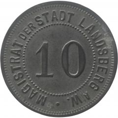 10 Pfennig - Landsberg an der Warthe