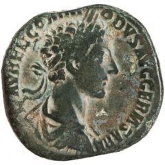 Sestertius - Commodus TR P II IMP II COS P P S C VOTA PVBLICA