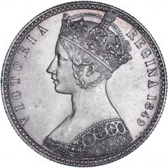 1 Florin - Victoria 1st portrait, `Godless` type